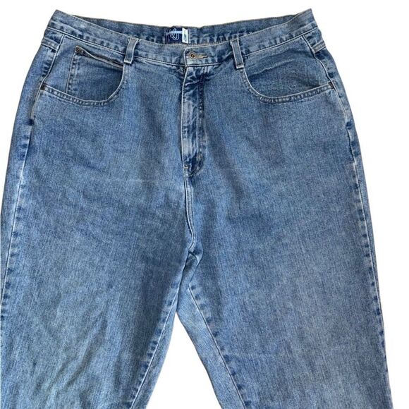 Venezia Jeans Vintage Women's 100% Cotton HighRise Baggy Jeans Plus Size 20 Tall - Picture 3 of 5